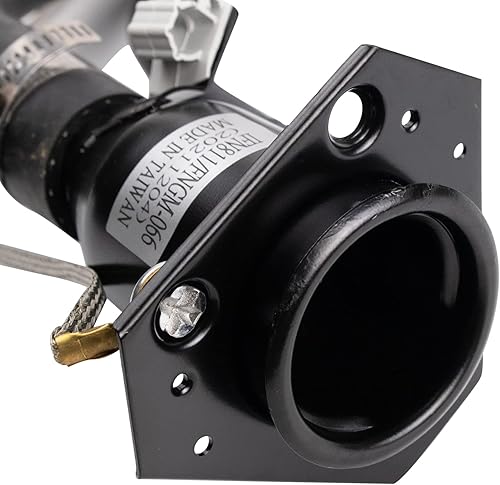 Vista 261 de TRQ Cuello de llenado de depósito de combustible negro compatible con Toyota Sienna 2004-2010