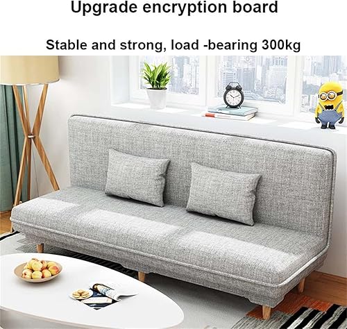 Vista 4 de JHKZUDG Sofá cama convertible plegable, 3 sofás modernos acolchados ajustables, sofá cama, sofá cama futón con 2 almohadas, para sala de estar
