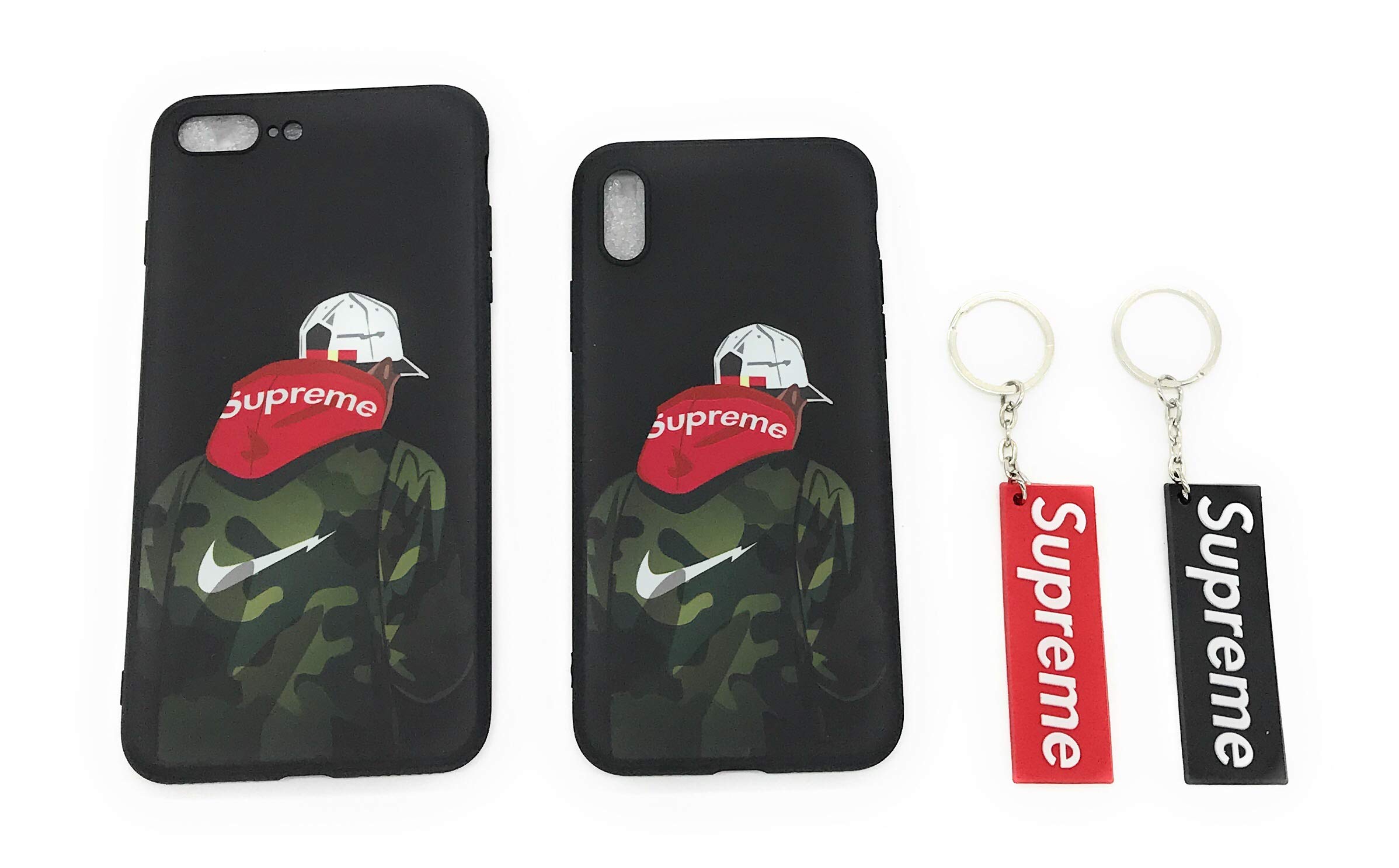 TechGearClothing Exclusive Hypebeast Sup Metro Card Design Cell Phone Cases for iPhone 7/8 Plus with 2 Keychains (iPhone 7/8 Plus)