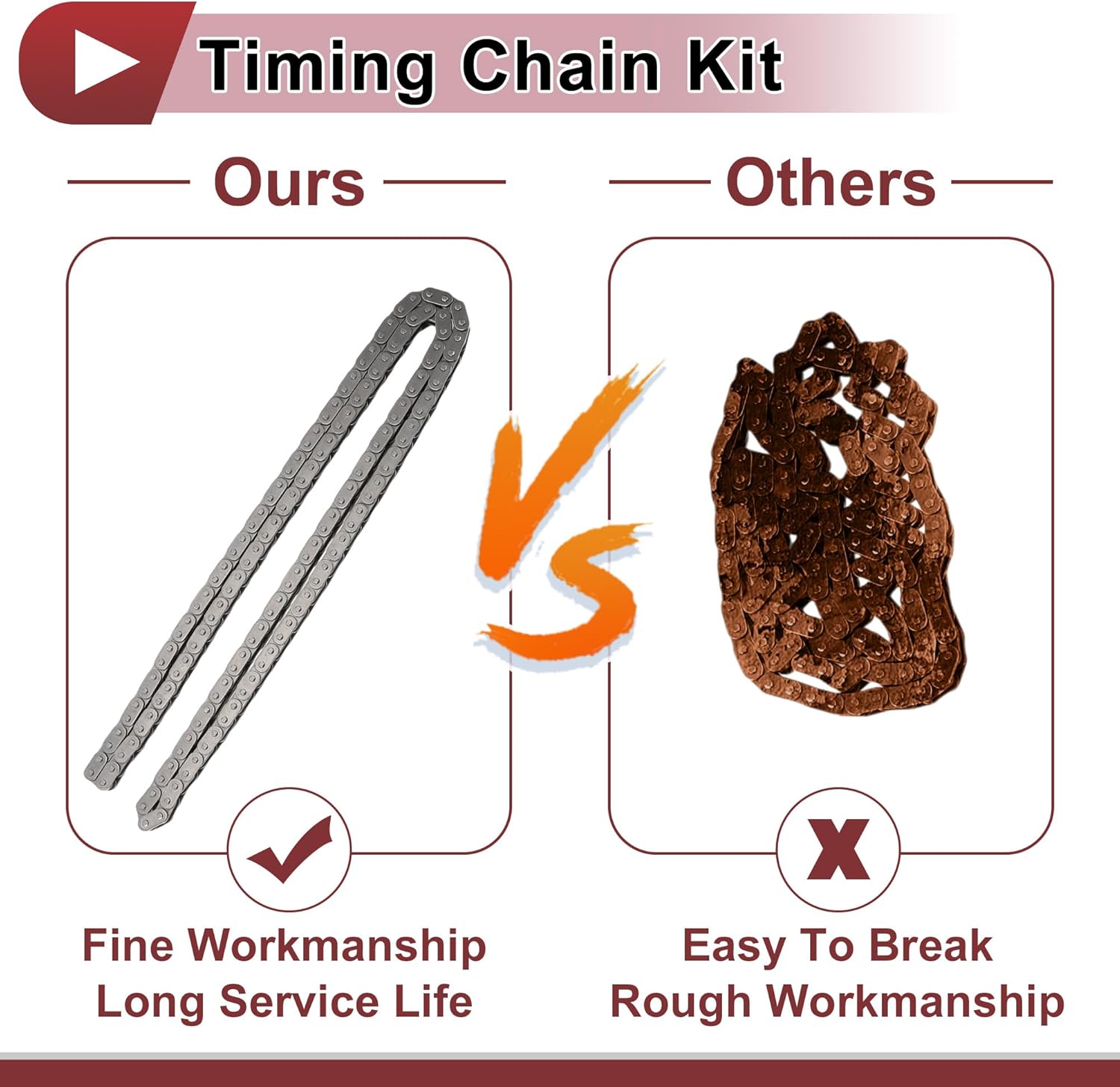 1 Set Engine Timing Chain Kit for Cadillac for Buick Enclave Lacrosse for Chevrolet Equinox Malibu Traverse for Pontiac for SaturnNo.12600461/12633452/12633451/12623514/12600459