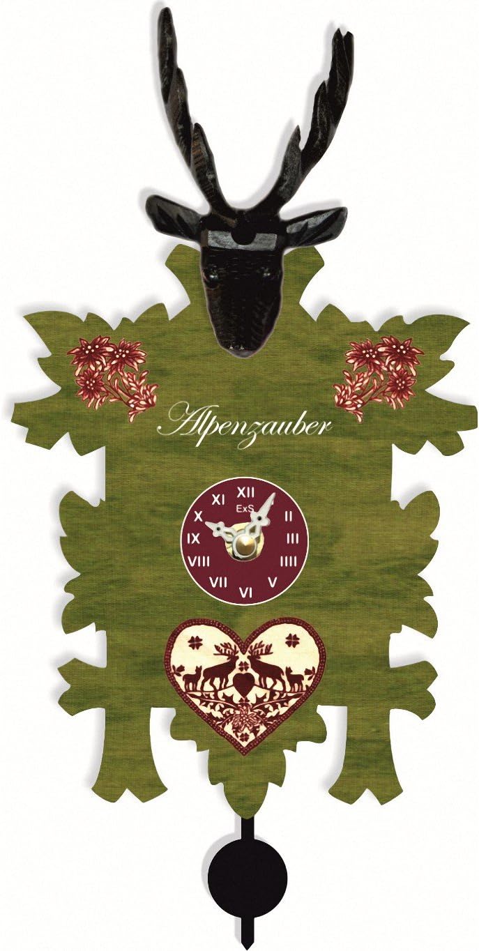 Trenkle Kuckulino Black Forest Clock with Quartz Movement and Cuckoo Chime