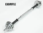 Poignées en caoutchouc durable/Poignées réglables pour barres d'étrier en Dumbbell noir 32/35/40cm(12.6/14.2/15.7Inch) - Fit 1 Accessoires de haltérophilie de plaque de poids standard inch - Vendu en paire