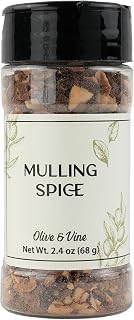 Olive & Vine Mulling Spice, Warm & Spicy, For Mulled Wine & Cider, Rich Tradition, Authentic Taste, For Global Recipes (2.4 Ounce)