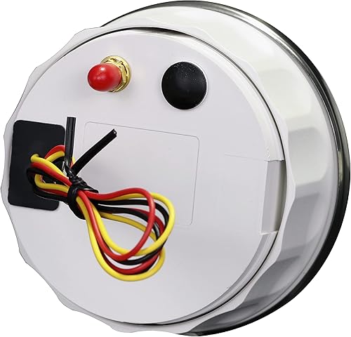 Miniatura 45 de MOTOR METER RACING W Pro 3.346 in 3-3/8" GPS Velocímetro con señal de giro de haz alto 160 MPH Negro Dial blanco LED Digital Odómetro impermeable