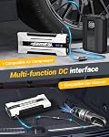 YESPER 4120A Démarreur de saut booster batterie voiture - 12V Booster Pack Portable(Tous gaz, jusqu'à 10.0L Moteur diesel), 26800mAh Boîte de saut de batterie avec étui & LED Câbles de saut d'obstacles légers