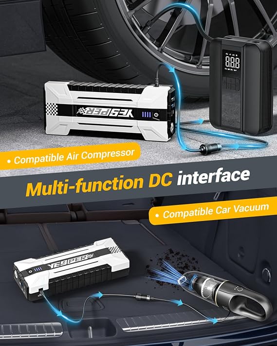 YESPER 4120A 12V Car Battery Jump Starter Portable Pack