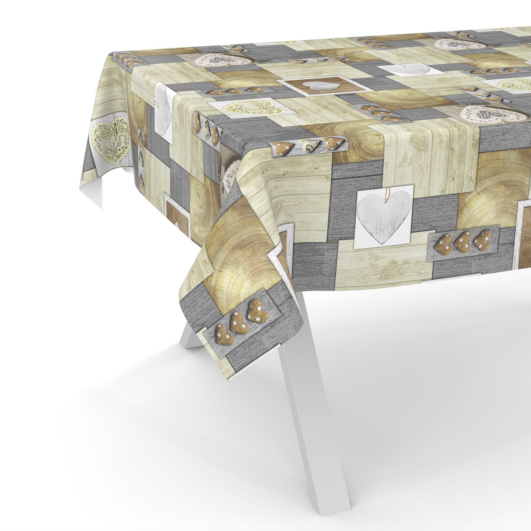 Nappe en toile cirée lavable et imperméable de jardin ANRO