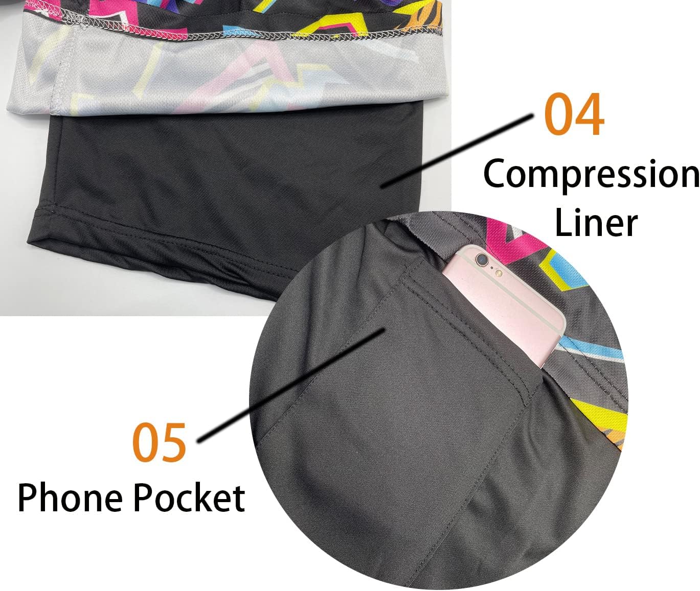 feelacle Mens Swim Trunks 9 Inch Inseam Board Shorts Beach Swimwear Bathing Suit with Compression Liner and Pockets - Image 5