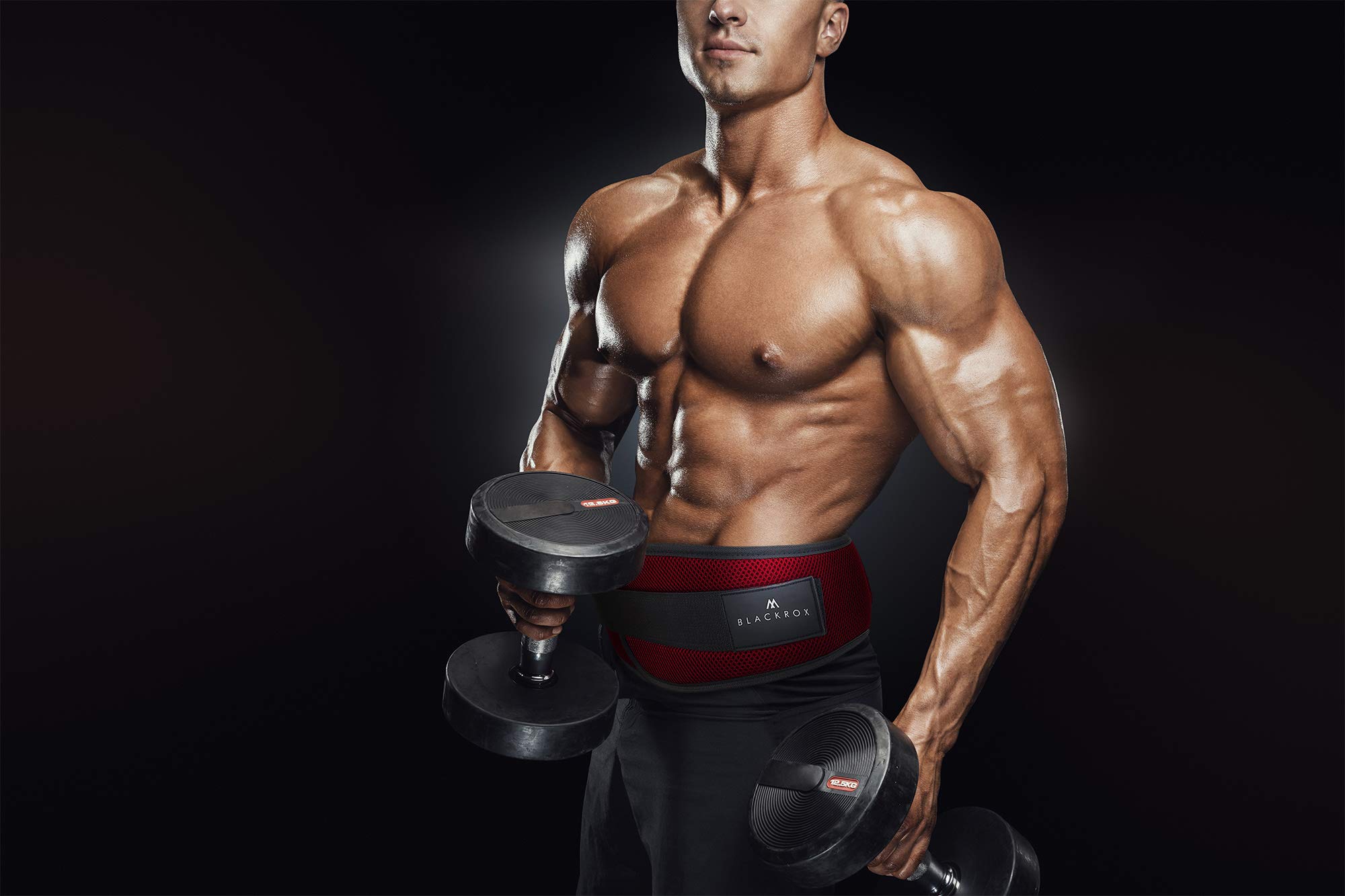 Blackrox Ceinture d'haltérophilie G1 Ceinture d'entraînement Comparable Ceinture Fitness Musculation Bodybuilding Haltérophilie Powerlifting Crossfit Gym Weightlifting