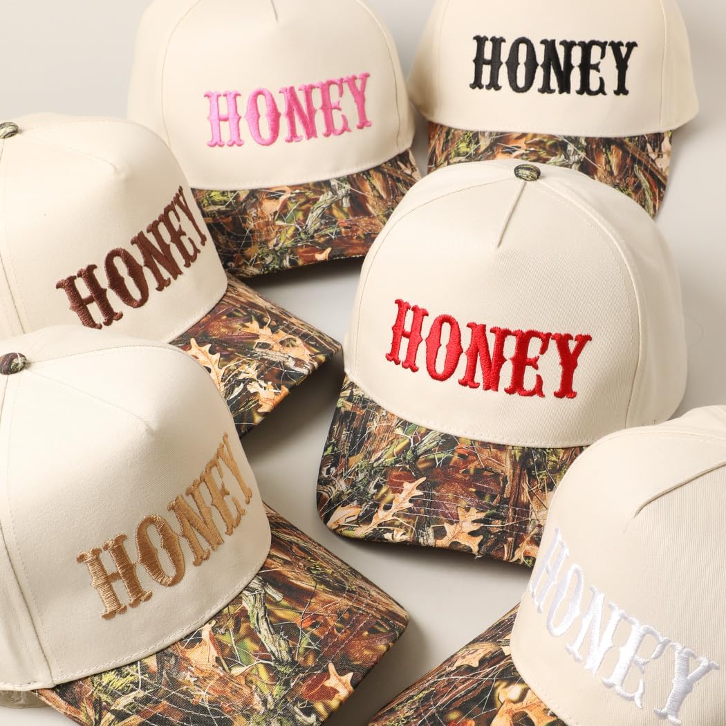 MIRMARU 5-Panel Embroidery Two-Tone Trucker Hat with Designed Camo and Floral Brim