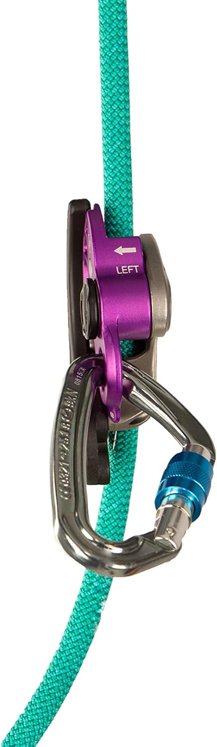 TRANGO Vergo Rock Climbing Belay Device & React Screwlock Locking Carbiner Package, Black : Sports & Outdoors