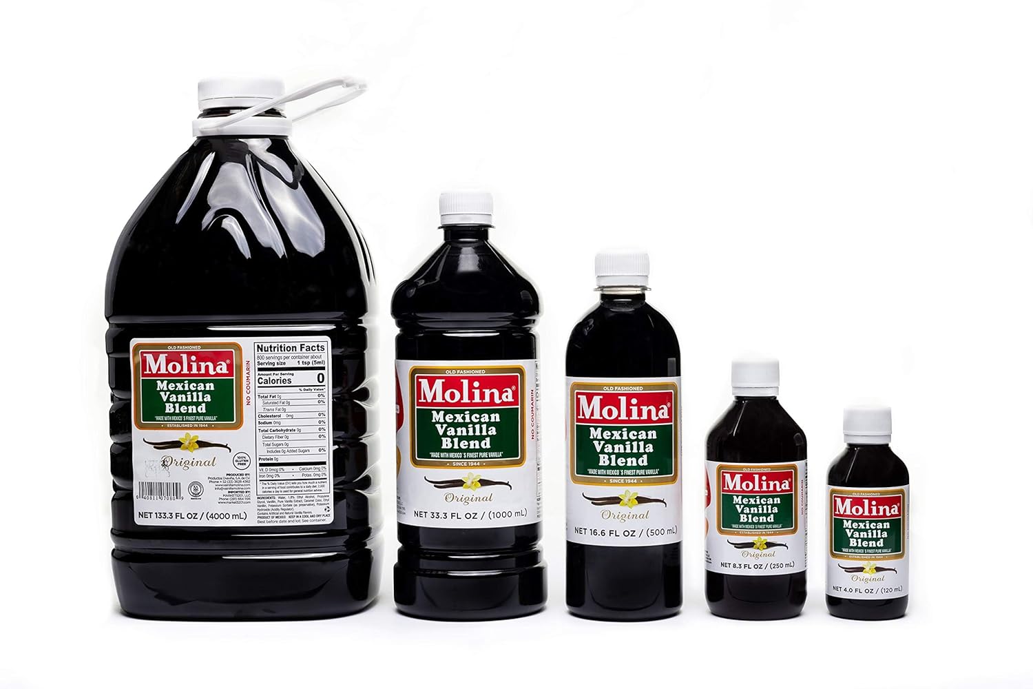 Molina, Vanilla Extract, Original, 8.4 Fl Oz