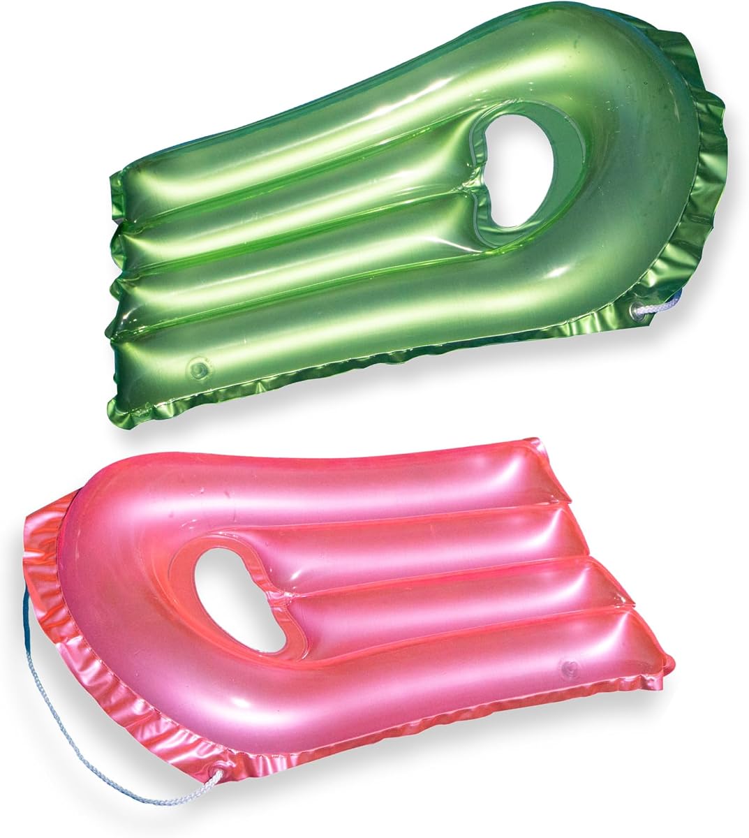 Flotador de piscina con ventana transparente para niños y adultos | Tumbona flotante inflable para piscina de 30 pulgadas con accesorio de cuerda | Juguete acuático Suntanner para piscina, lago o playa - PAQUETE DE 1, EL COLOR PUEDE VARIAR
