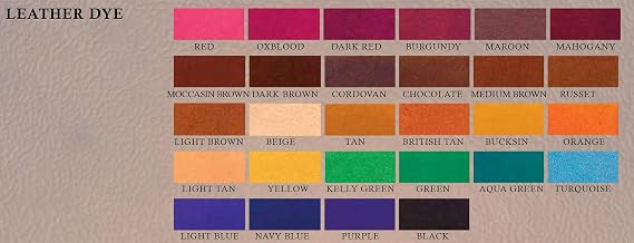 Fiebing's Leather Dye (4 Fl Oz, Mahogany) - Alcohol-Based, Penetrating, Permanent Dye for Shoes, Boots, Belts, Bags, Furniture - Includes Wool Dauber Applicator - Recolor & Restore Leathercraft