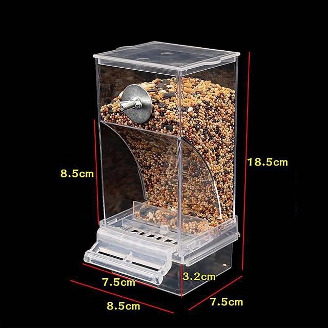 Foto 2 de 6 de Comedero Automático para Pájaros,YouXiaor Dispensador Agua AutomáTico para Pájaros,Comedero para Jaula…
