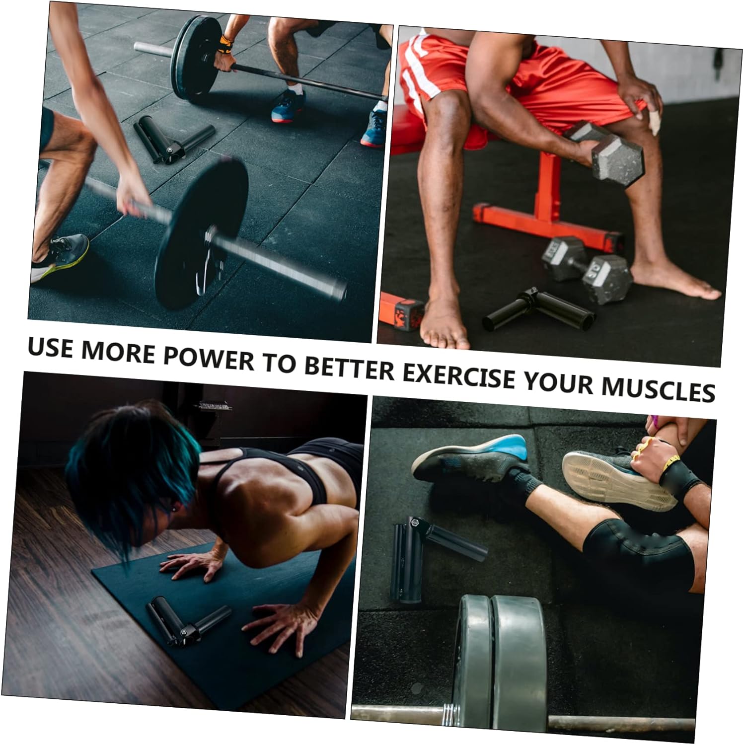 Steel Barbell Attachment Sleeve Barbell Rack for Fitness Core Strength Training and Weightlifting Space-saving Design for Home Gym and Office Use