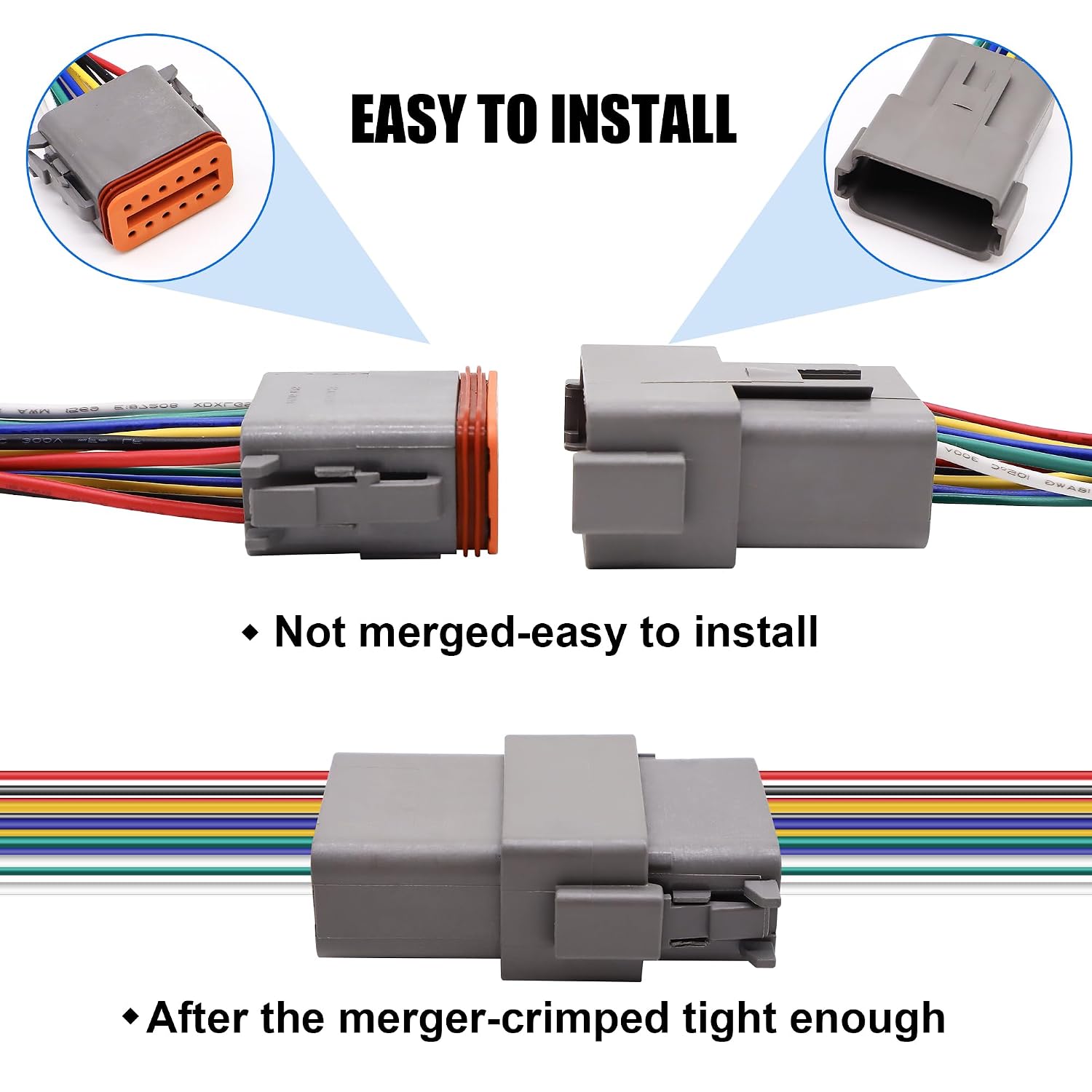 HiSport 12 Pin DT Connectors Waterproof Kit 12 Pin Wires image 5