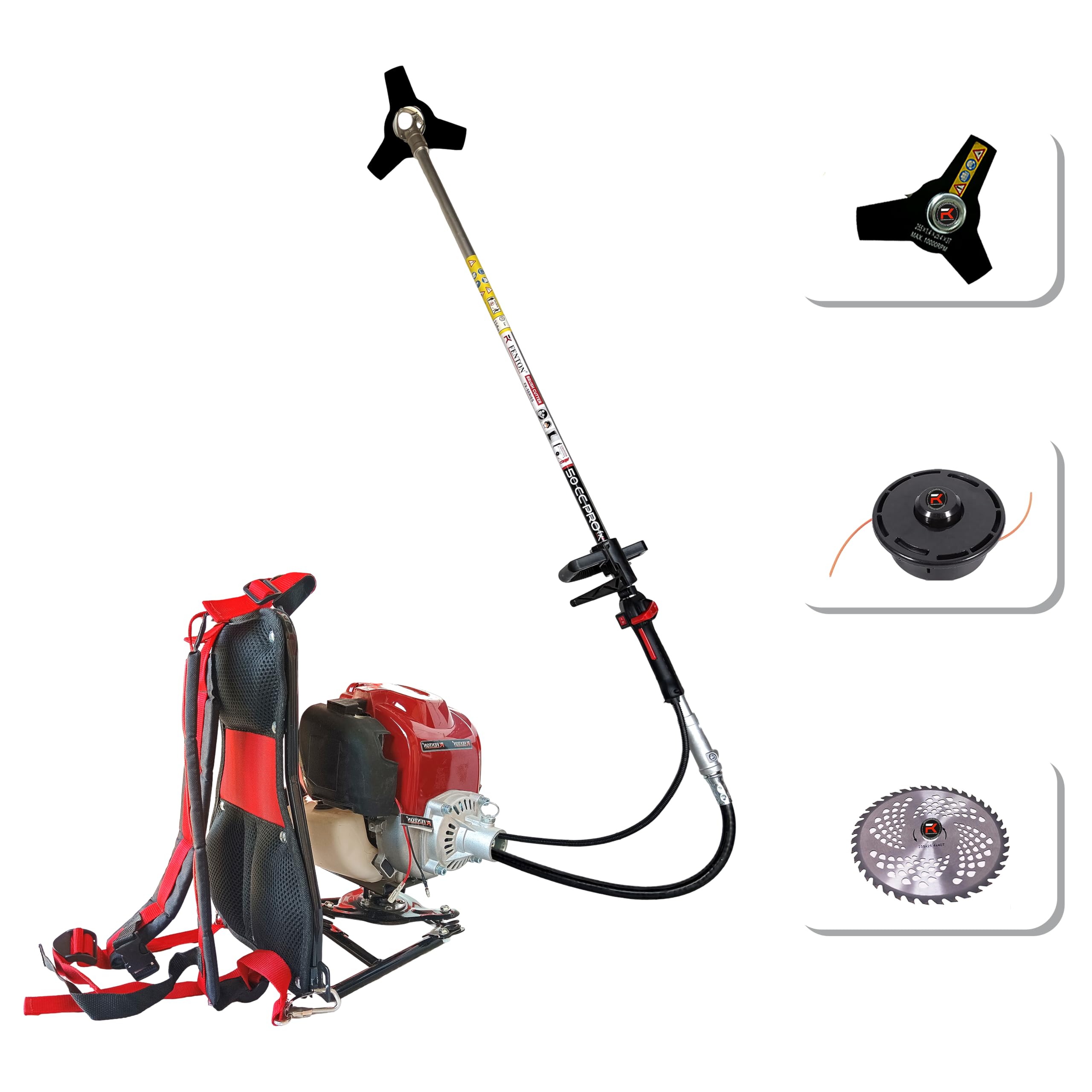 FENTON KRISHI FX50 Prime Backpack Brush Cutter | with 3