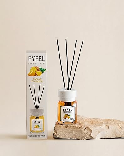 Miniatura 2 de EYFEL - Difusores de varillas para el hogar, juego de difusor de aceite de piña de 4.05 onzas líquidas, difusor de baño, fragancias para el hogar,