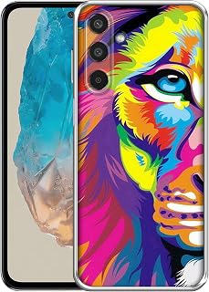Casotec Lion Design Printed Silicon Soft TPU Back Case Cover for Samsung Galaxy M35 5G