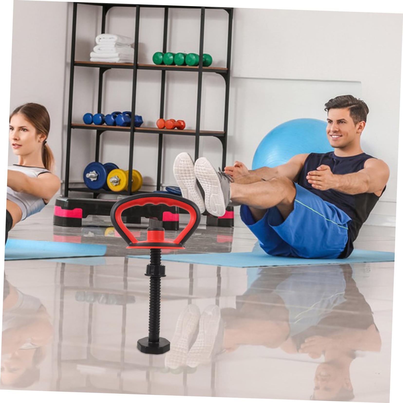 Mipcase 1 Set Sturdy Kettlebell Handle Adjustable Kettlebell Handle Fitness Supply Fitness Accessory Plastic Black