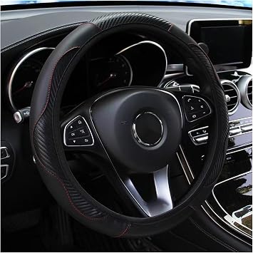 Steering Wheel Cover Universal 37-38 cm Microfibre Leather Non-Slip