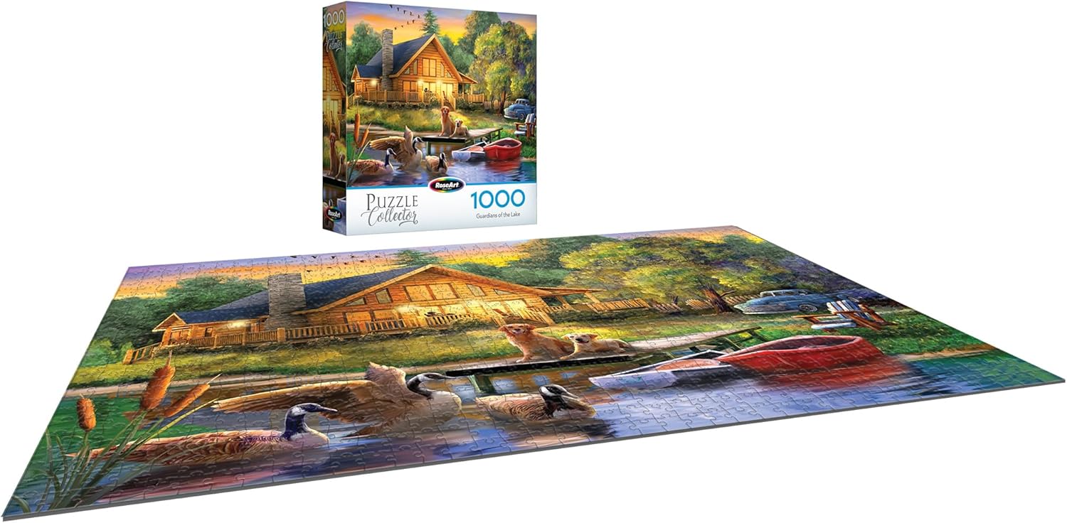 RoseArt - Puzzle Collector - Guardians of The Lake, 1000 Piece Jigsaw Puzzle for Adults