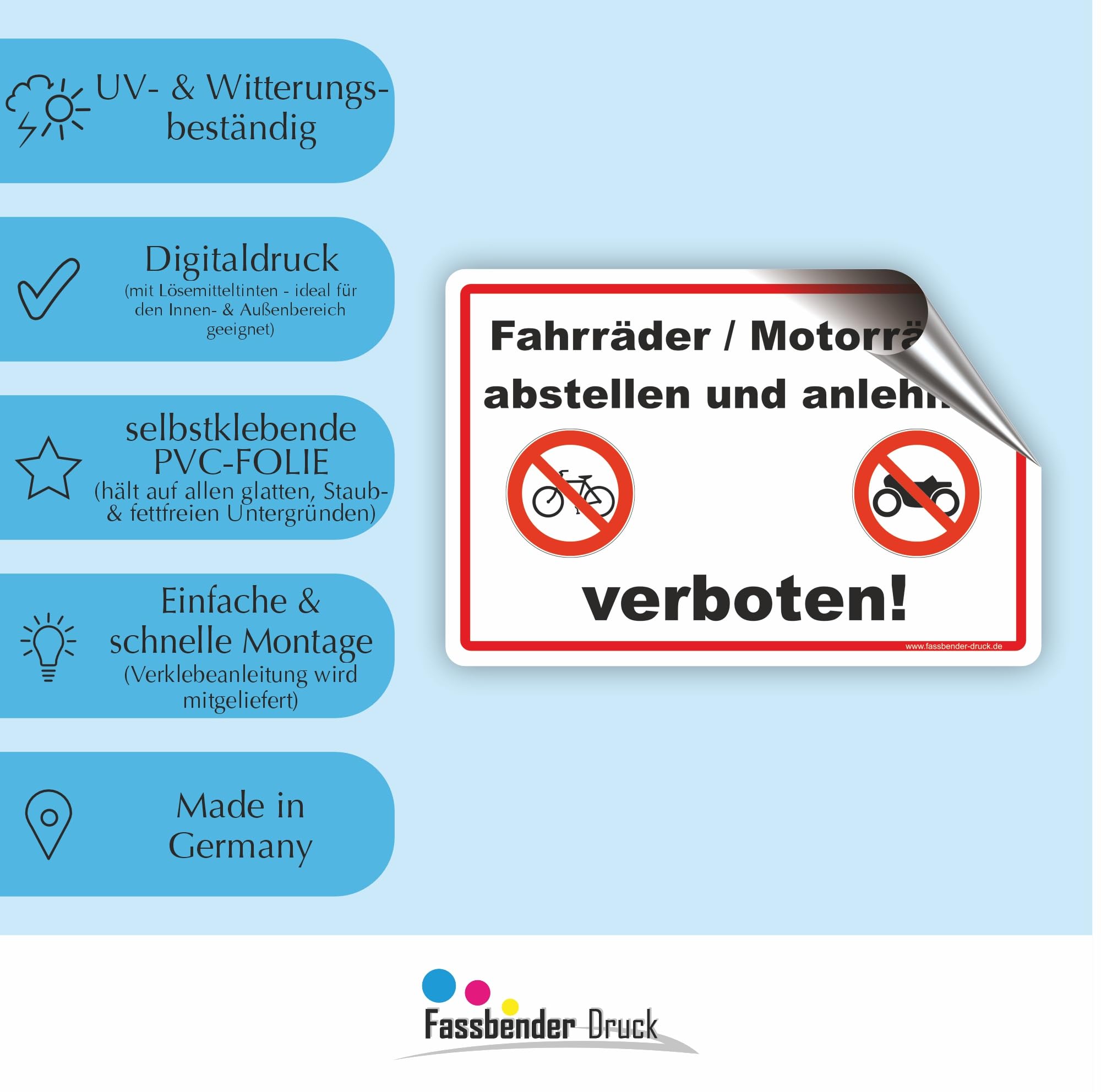 Parkplätze Schilder Schild 'Fahrräder Im Treppenhaus Verboten' 600x400 Mm - Alu-Verbund Außenbereich Fahrrad Abstellen Verboten
