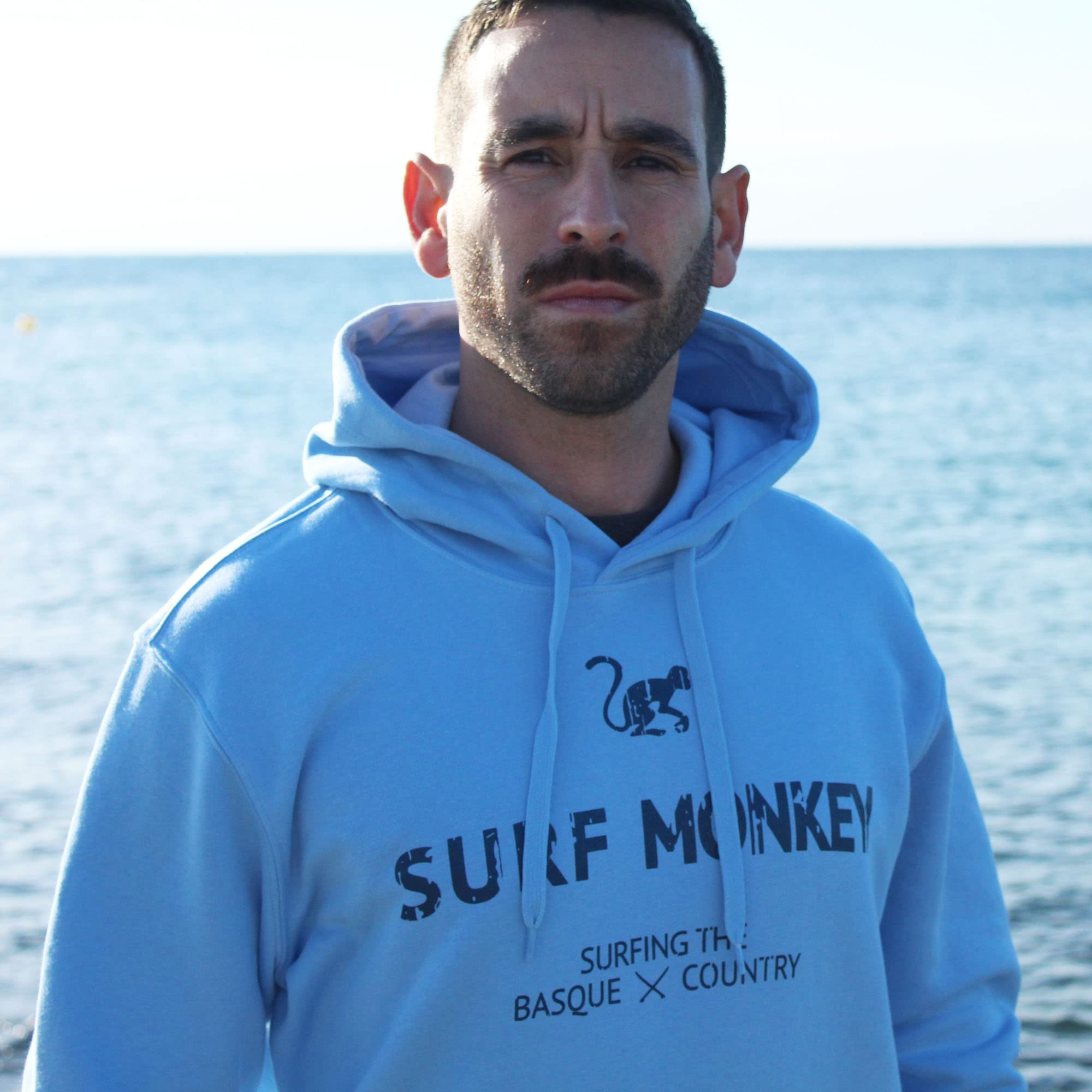 Hoodie Sudadera Ecológica con Capucha para Hombre/Mujer - Algodón Orgánico Gots Surf Monkey®