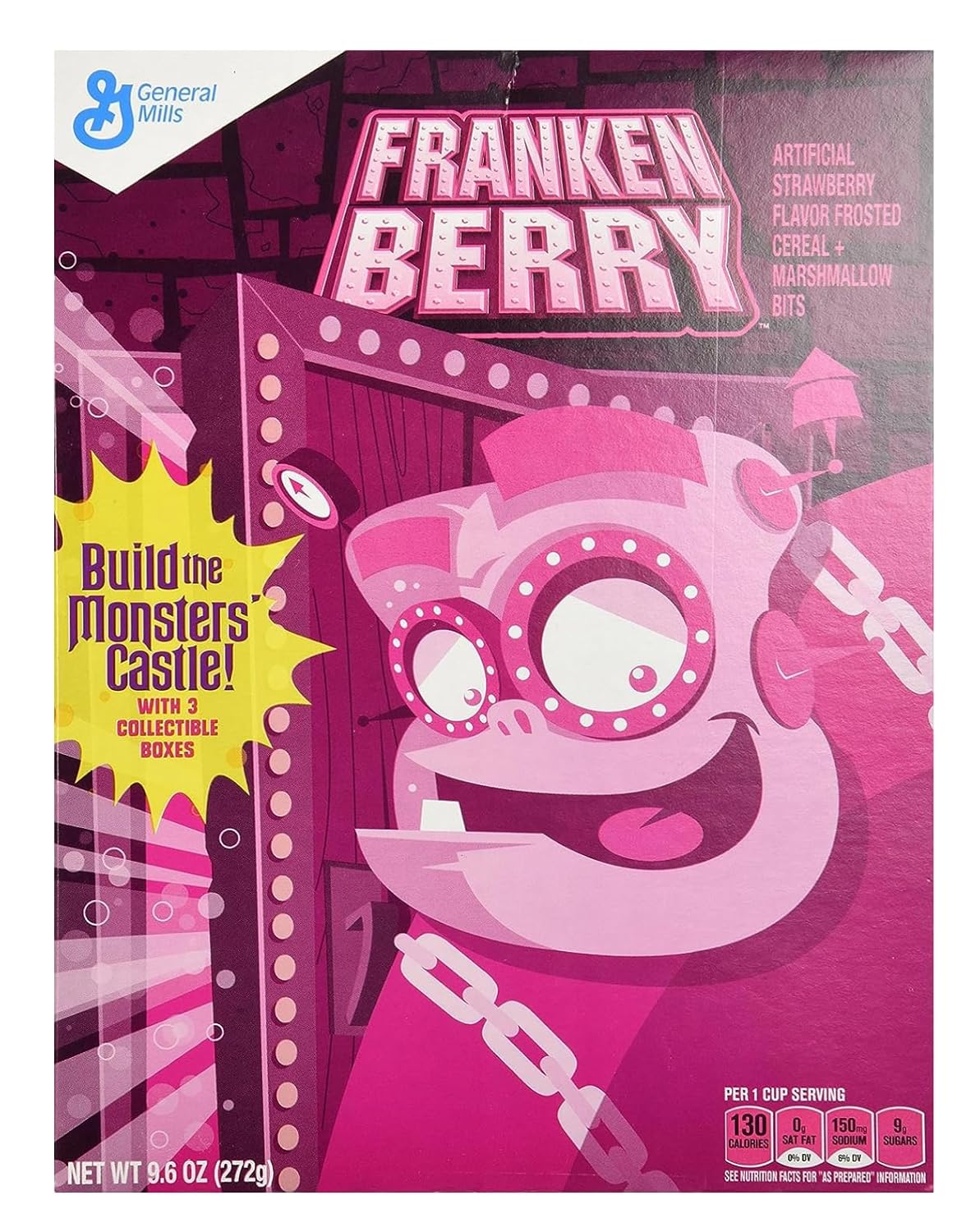 Monster Breakfast Variety Pack Cereals | Featuring Boo Berry, Frankenberry and Count Chocula Flavored Cereals | Bundled with Halloween Fun Marshmallow and Soko Smiles Ghosts Candy.