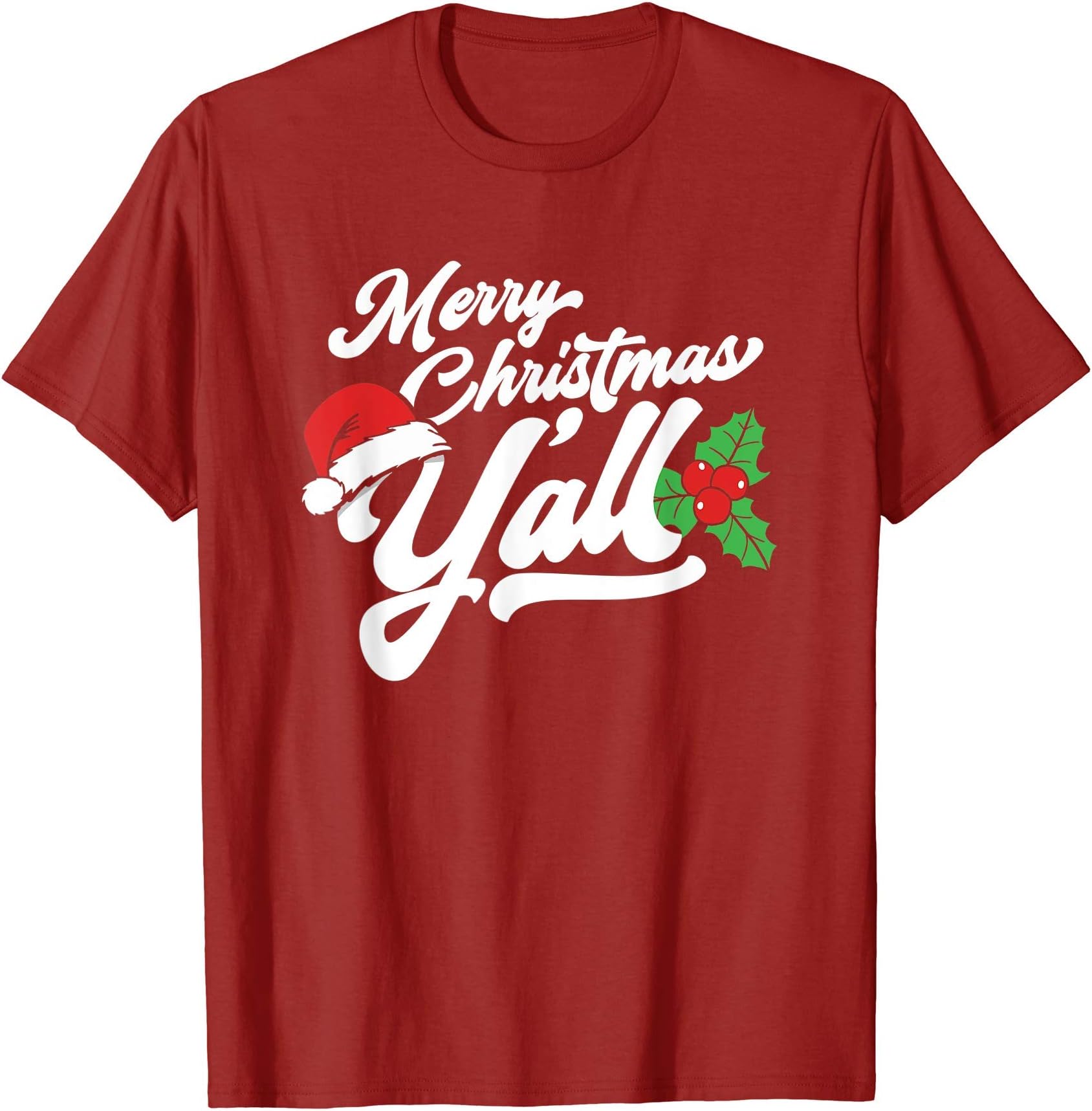 Merry Christmas, Y'all Funny Country Southern Holiday T-Shirt