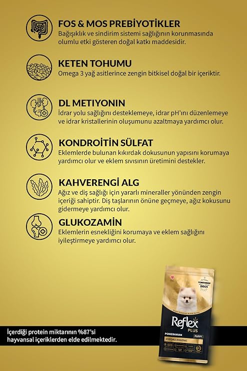Reflex Plus Pomeranian Yavru Köpek Mamasi 1.5 Kg