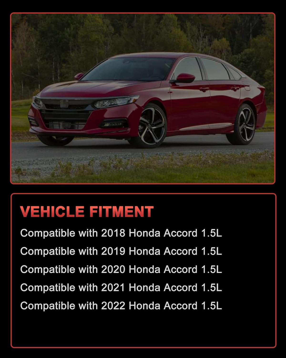 847-1654 Turbo with Actuator, Turbocharger Replacement for 2018-2022 Honda Accord 1.5L, Part# 6A0-F4-TC, 189006A0001