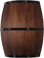 Vista 1 de Aplique de pared de barril de vino de madera antigua, accesorio de iluminación de pared rústica para dormitorio, baño, sala de estar