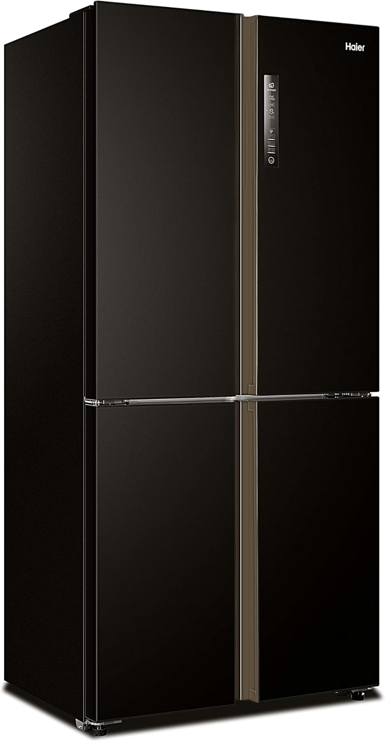 Side view of the Haier HRF-530TDBG refrigerator.