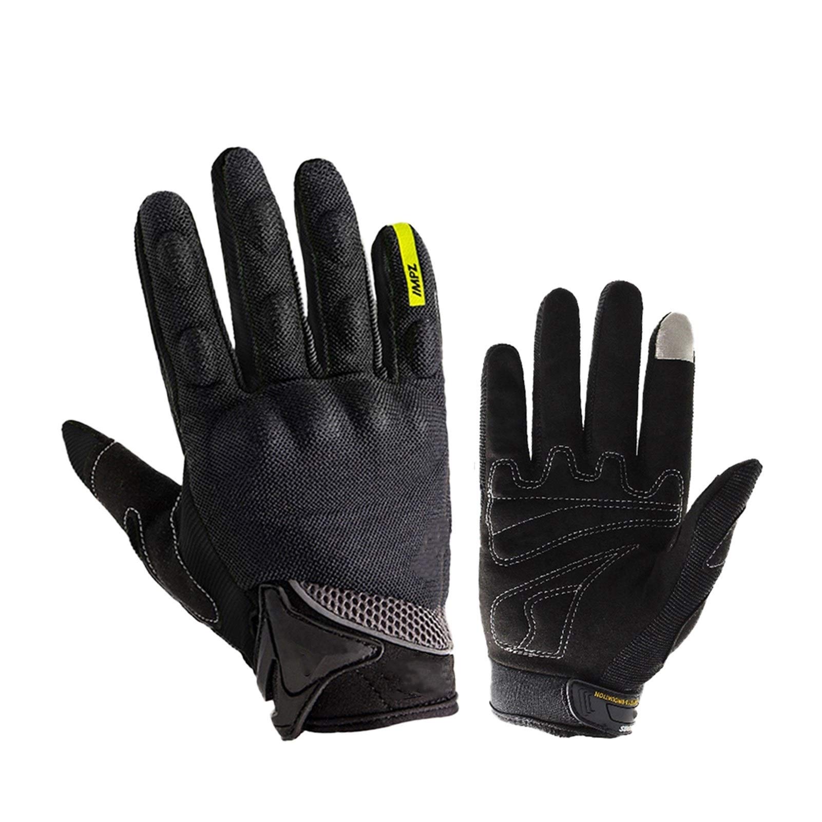 Guanti Moto Uomo Estivi Traspiranti Touchscreen – Modello MCS 01C Black Taglia L - 4