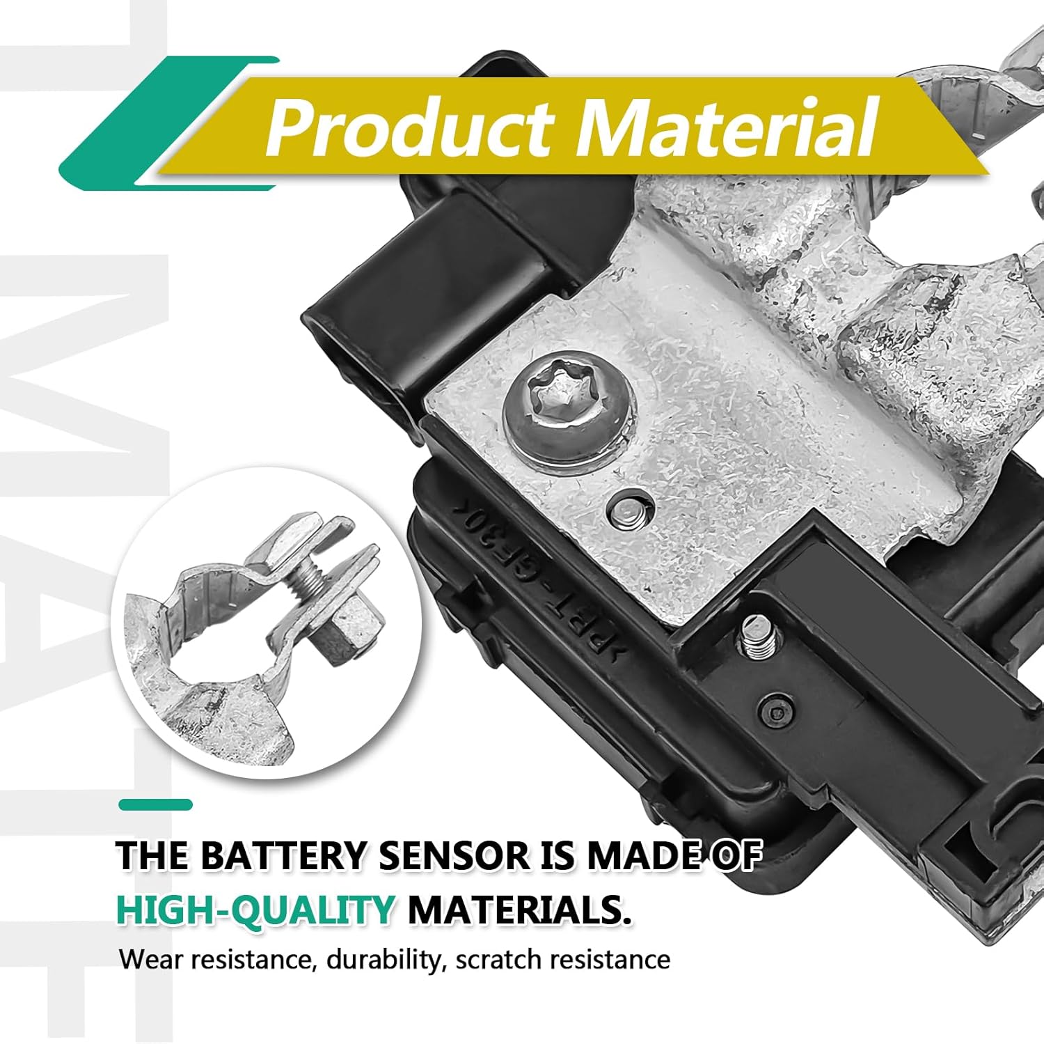 Battery Sensor Battery Cable Terminal End Sensor, Compatible with Honda Accord 2013-2017, Acura RLX Replace OE 38920-T2A-A02 38920-T2A-A03 38920-T2A-A04