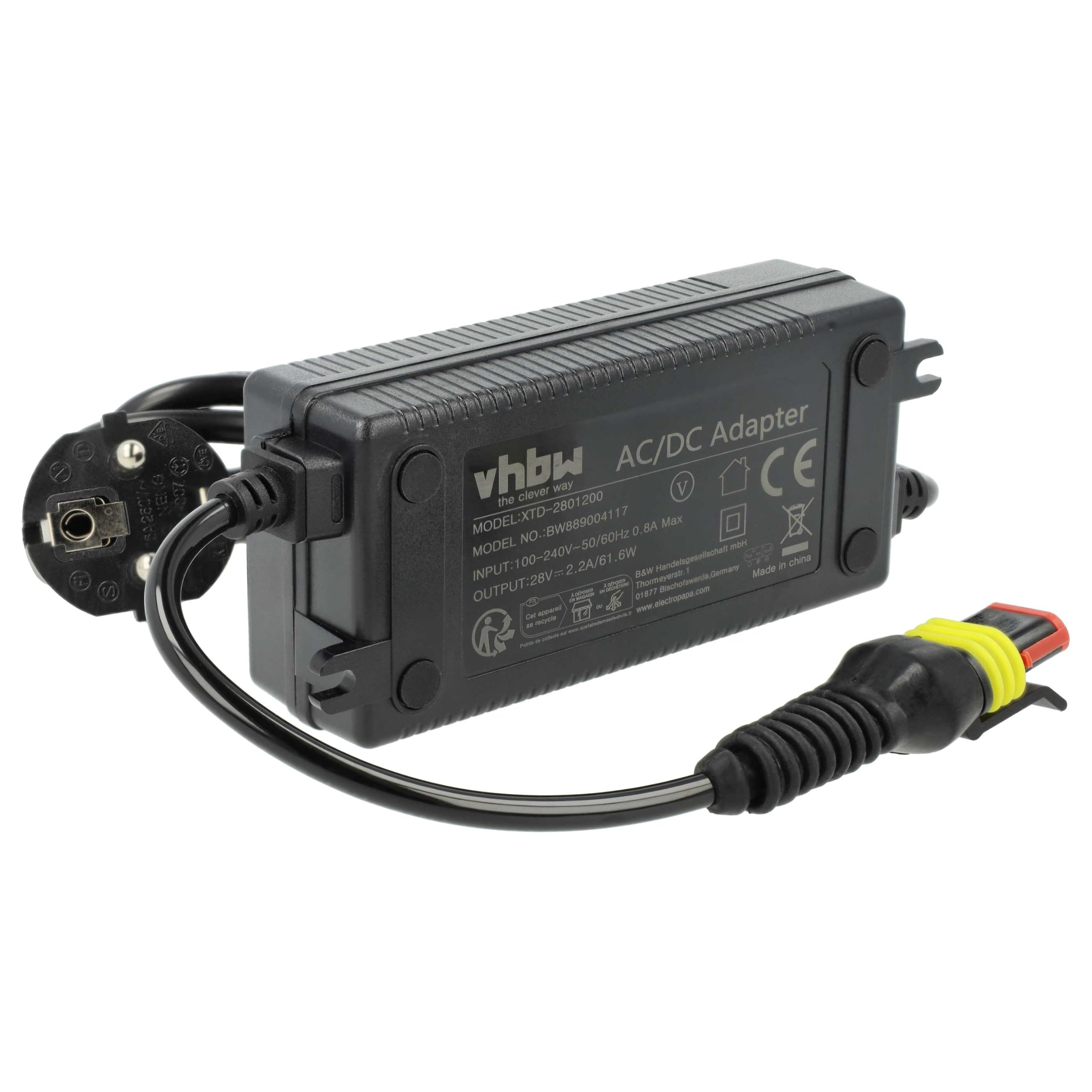 vhbw Fuente alimentación CA/CC Compatible con Husqvarna Automower 320, 320 Nera, 410XE Nera, 310E Nera, 420 cortacésped - 11,5 cm | 320 Nera, 410XE Nera, 310E Nera, 420 cortacésped, robot cortacésped - 11,5 cm