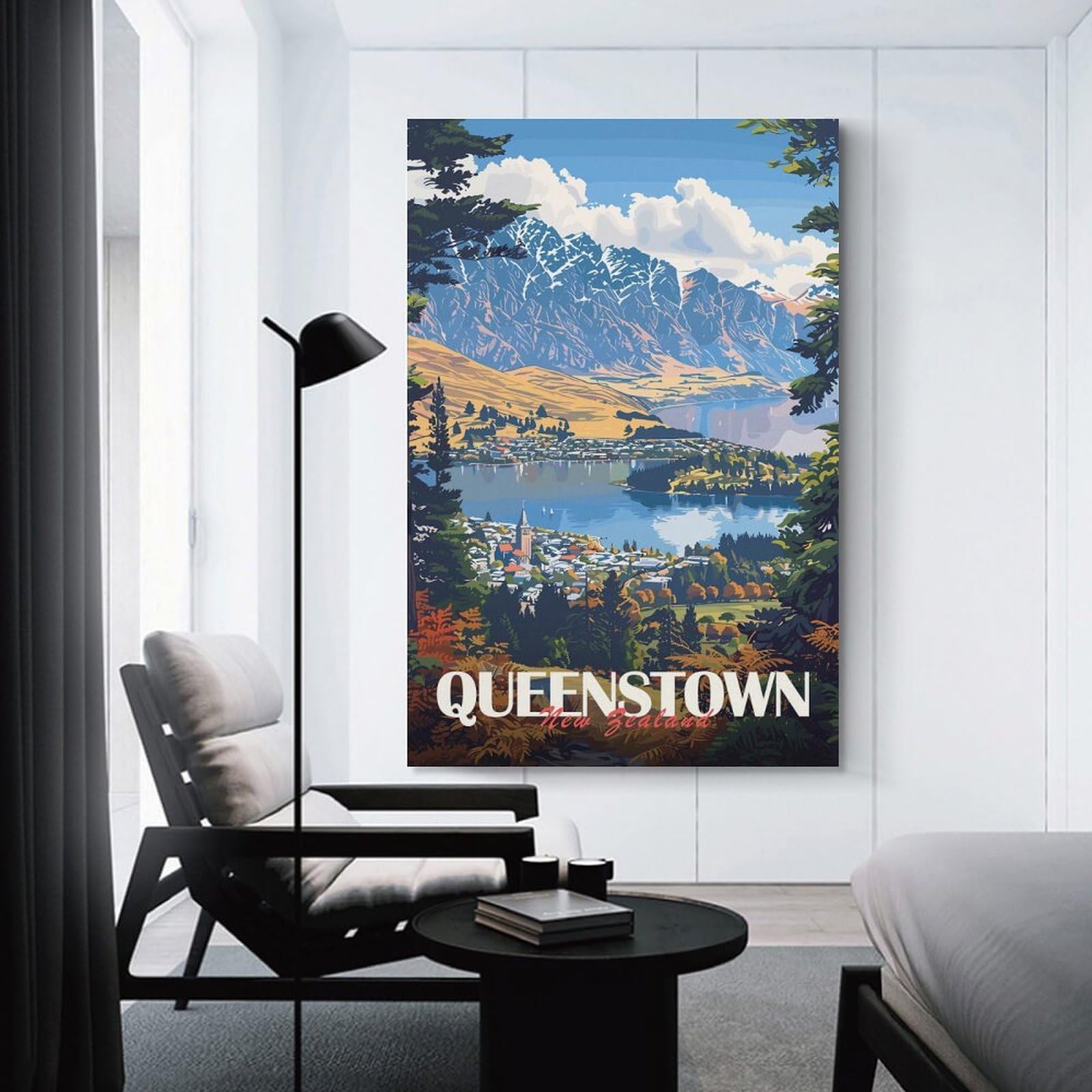 Junmoney Queenstown, New Zealand(3) Canvas Wall Picture, 16x24inch(40x60cm), for Wall Displays, Bedrooms Or Room Updates, Wall Decor Suited to Curated Displays