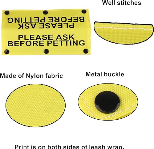 Miniatura 5 de Divertida funda para correa para perro, por favor, pregunte antes de acariciar, correa para perro, funda para regalo de cumpleaños para mascotas