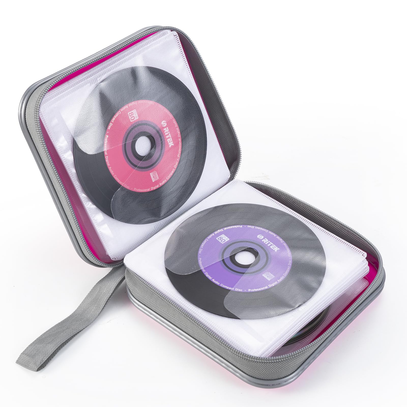 Amazon.com: alavisxf xx CD Case, 48 Capacity Hard Plastic Zipper