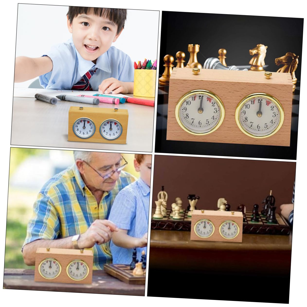 BESTonZON 1pezzi Meccanico Per Portatile Timer Per Giochi Da Tavolo Compatibile Per Scacchi e Altri Giochi Struttura Compatta e Facile Da Usare Materiale Resistente e