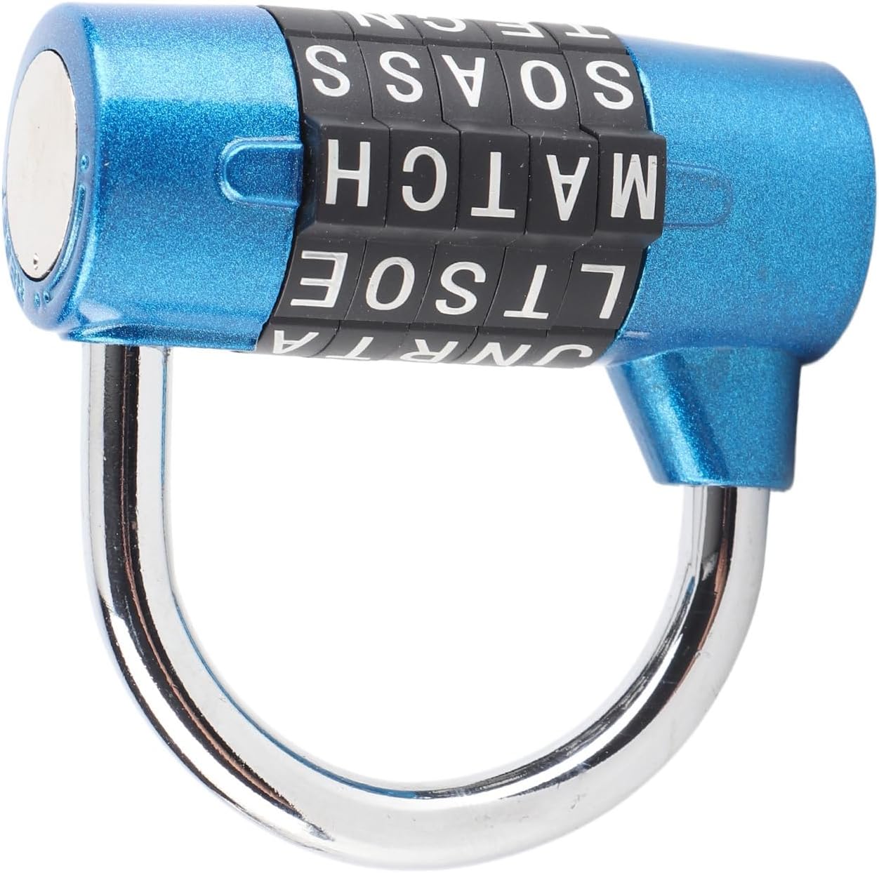 Lock Letter,Padlock Locker 5 Digi,Combination Padlocks 5 Dial Digit Code Combination Padlock Travel Suitcase Gym Locker Security Password Lock (Blue)