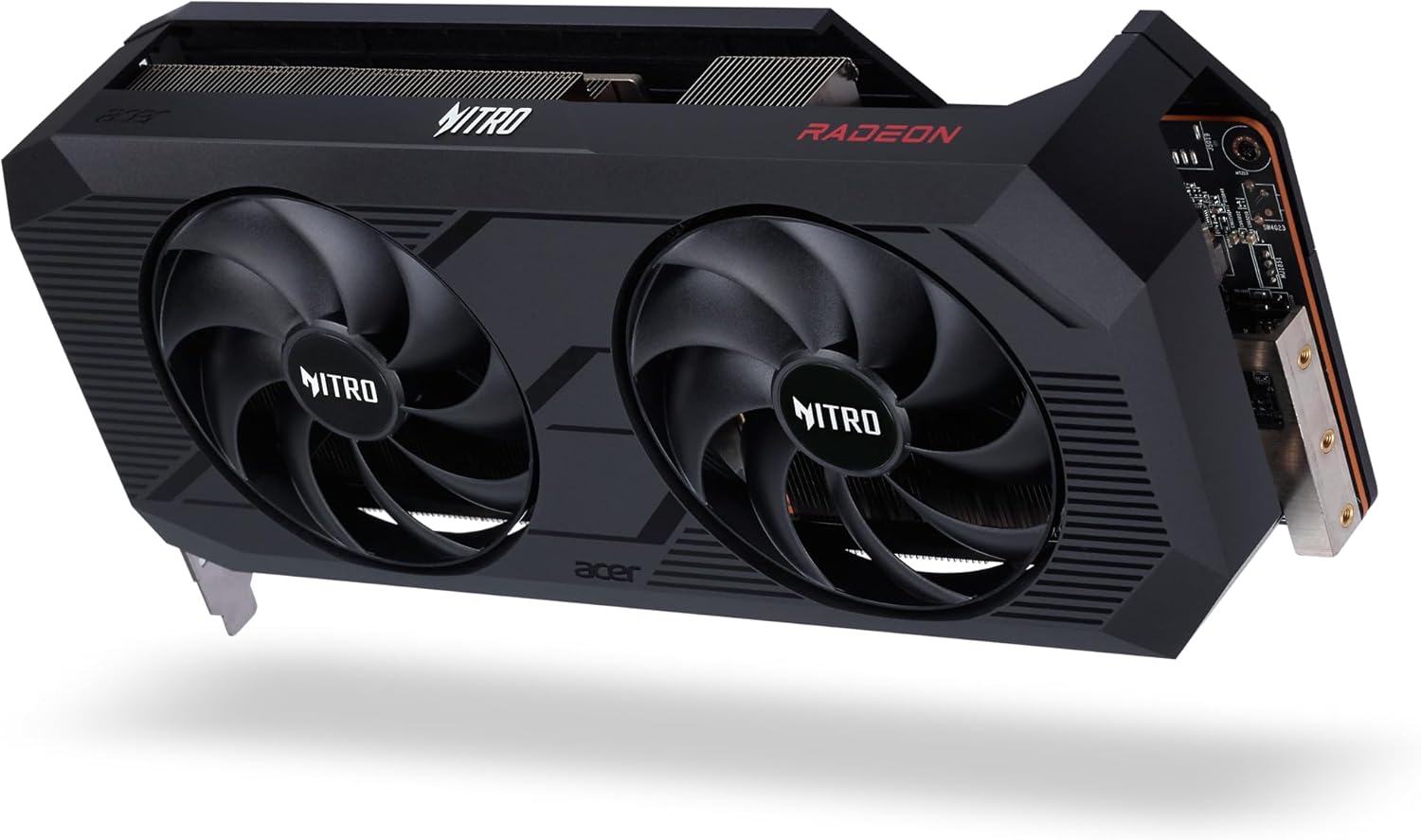 acer Nitro AMD Radeon RX 7800 XT Overclocking Graphics Card | 16GB GDDR6 256-bit 19.5 Gbps | Dual Nitro FrostBlade Ringed Fans | TPD 281W | 1 x HDMI 2.1 & 3 x DisplayPort 2.1