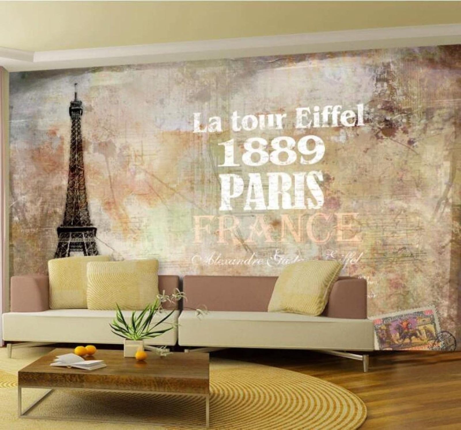 XLMING Vintage Architecture Art Café Restaurant 3D Wallpaper Luxury Silk Study Dining Feature Sofa Grey Bedroom Living Room Tv Decorative Wall-400cm×280cm