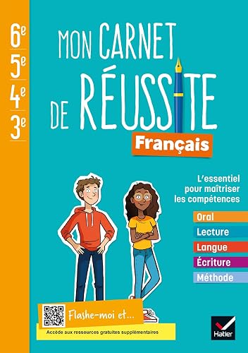 Mon carnet de réussite Français collège 6e 5e 4e 3e - Ed. 2021 - Cahier élève