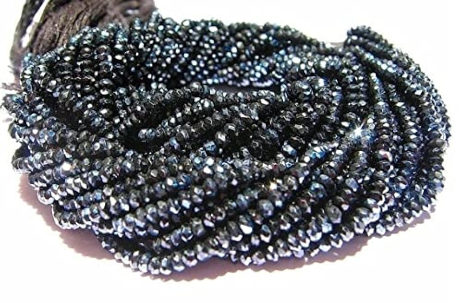 Fil de spinelle noir 3.5mm fini les bijoux ternes avec ces perles