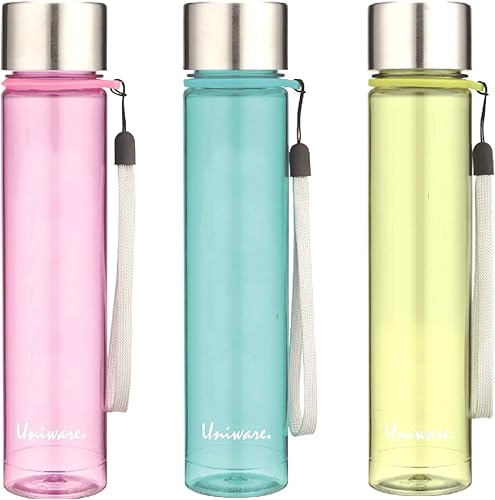 Miniatura 2 de Uniware 10 oz300ml Tritan Plastic Sport Bottle, BPA Free, Small, Cute (LemonGreen)