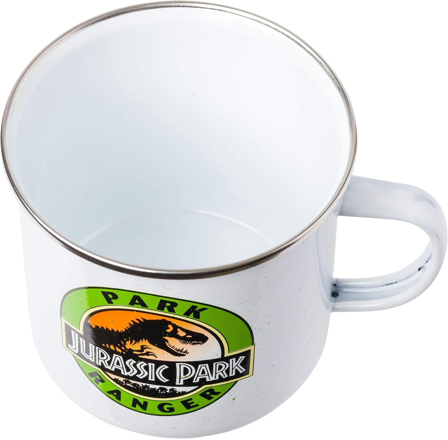Silver Buffalo Jurassic Park Ranger Enamel Camper Mug, 21 Ounces, Multicolor, 21oz image 3