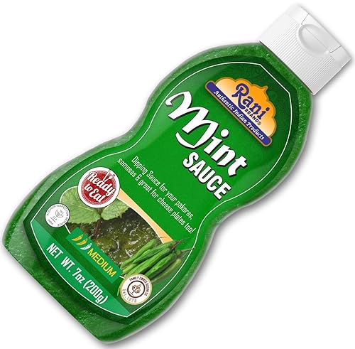 Miniatura 8 de Salsa de menta Rani (Savory Dipping Sauce) 7 oz (200 g), lista para comer, vegana  sin gluten  Sin OMG  Kosher  Origen indio